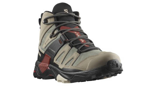 SALOMON X ULTRA 4 MID GTX hiking footwear - grey/black/red