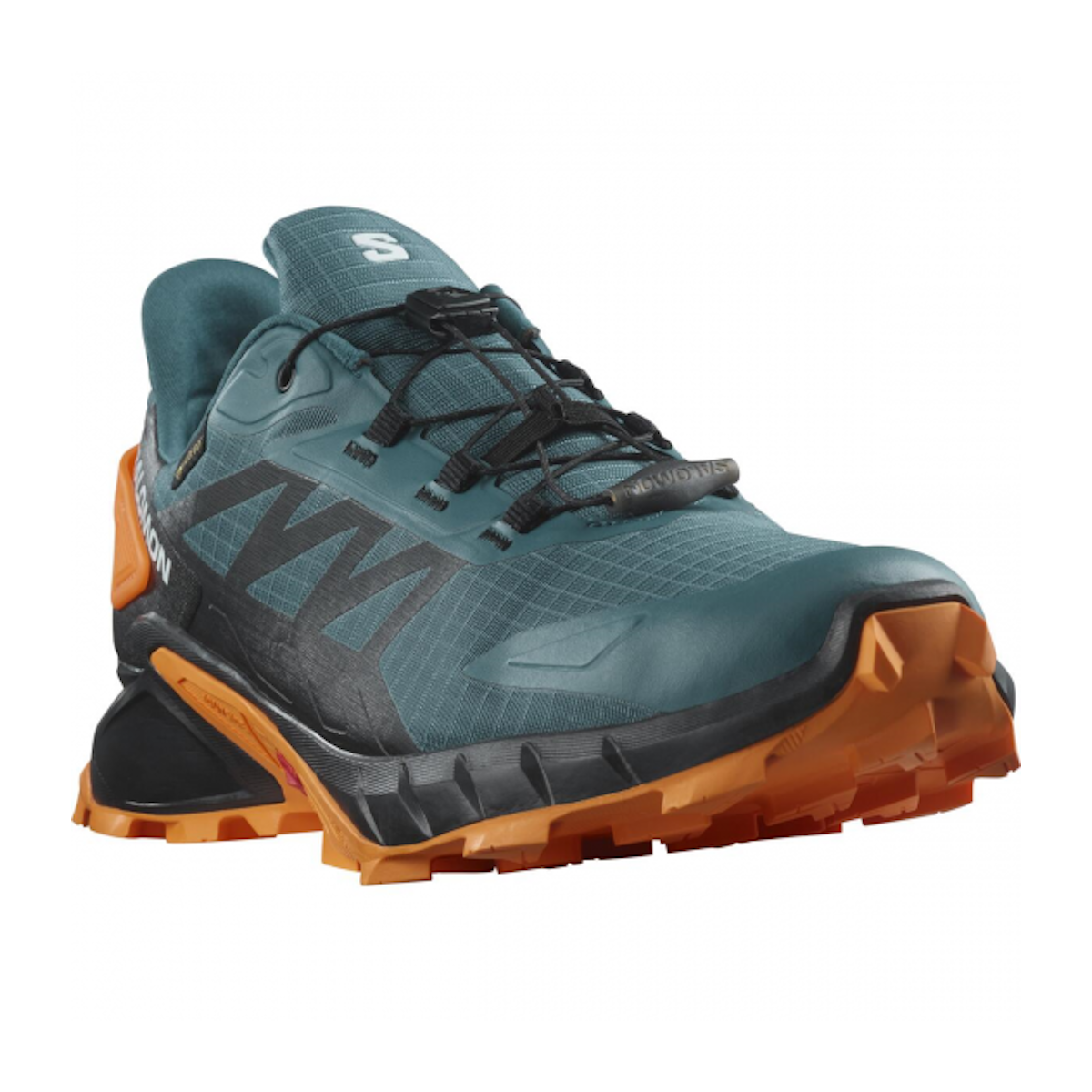 SALOMON SUPERCROSS 4 GTX trail running shoes - blue/black/orange