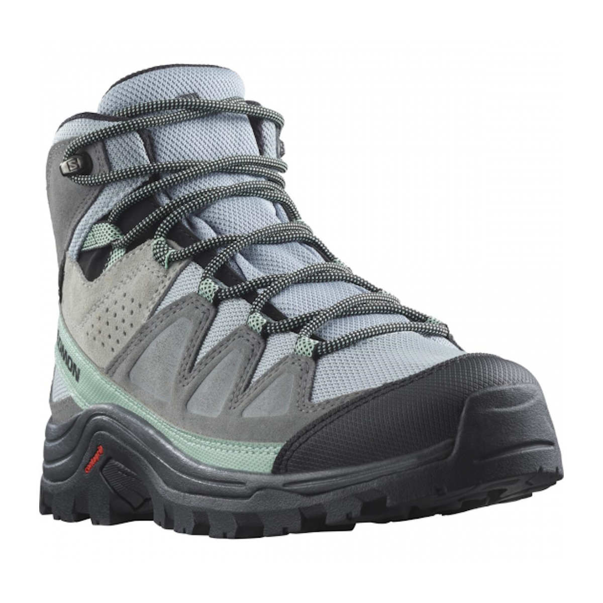 SALOMON QUEST ROVE GTX W hiking footwear - grey/light blue/black