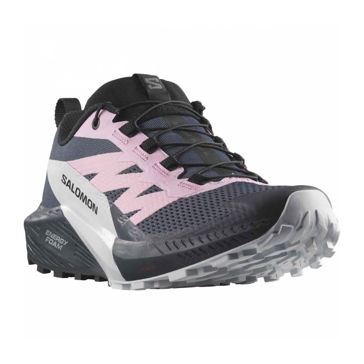SALOMON SENSE RIDE 5 W trail running shoes - black/grey/pink