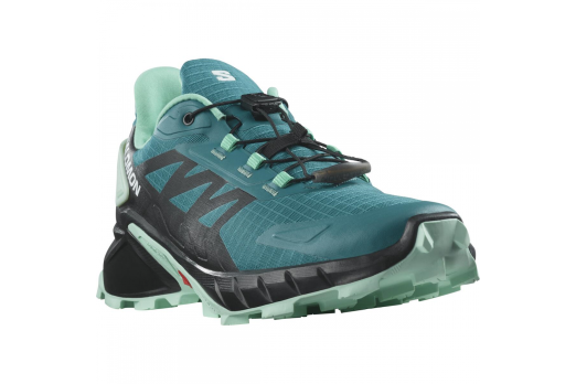 SALOMON SUPERCROSS 4 W trail running shoes - blue/black/green