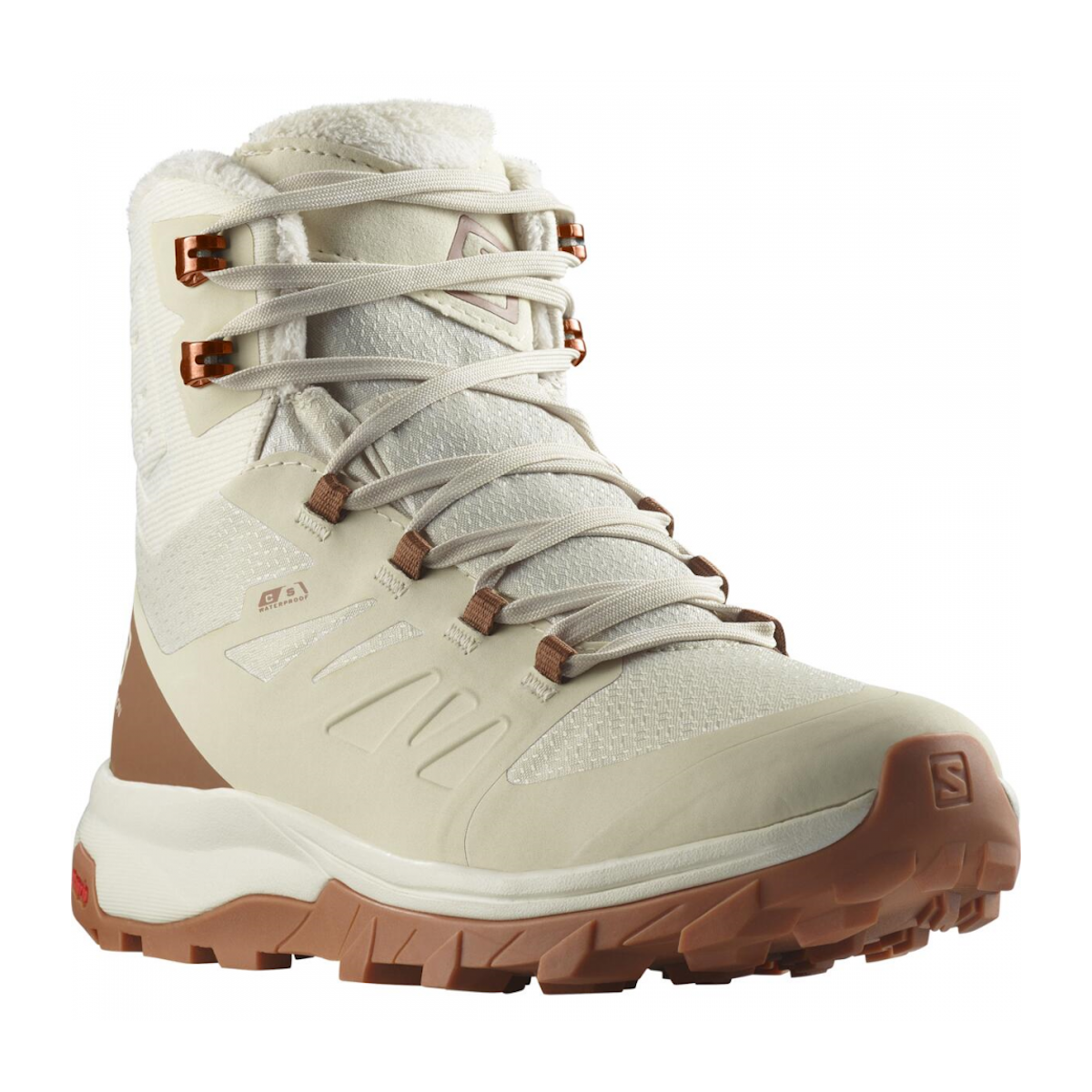 SALOMON OUTBLAST TS CS WP W hiking footwear - white/brown