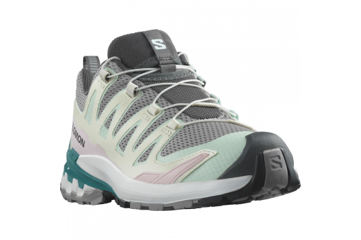 SALOMON XA PRO 3D V9 W hiking footwear - white/grey/pink