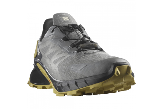 SALOMON SUPERCROSS 4 GTX trail running shoes - grey/brown