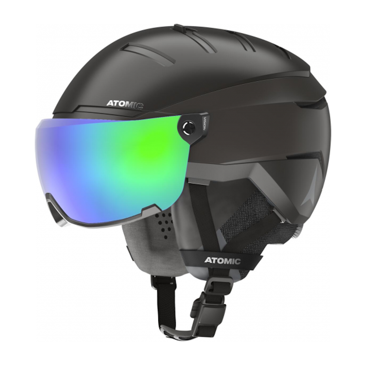 ATOMIC SAVOR GT AMID VISOR HD PLUS HD C2-3 helmet - black w/green