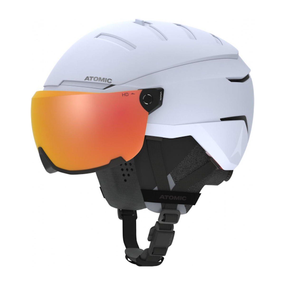 ATOMIC SAVOR GT AMID VISOR HD CTD HD C2-3 helmet - light grey w/red