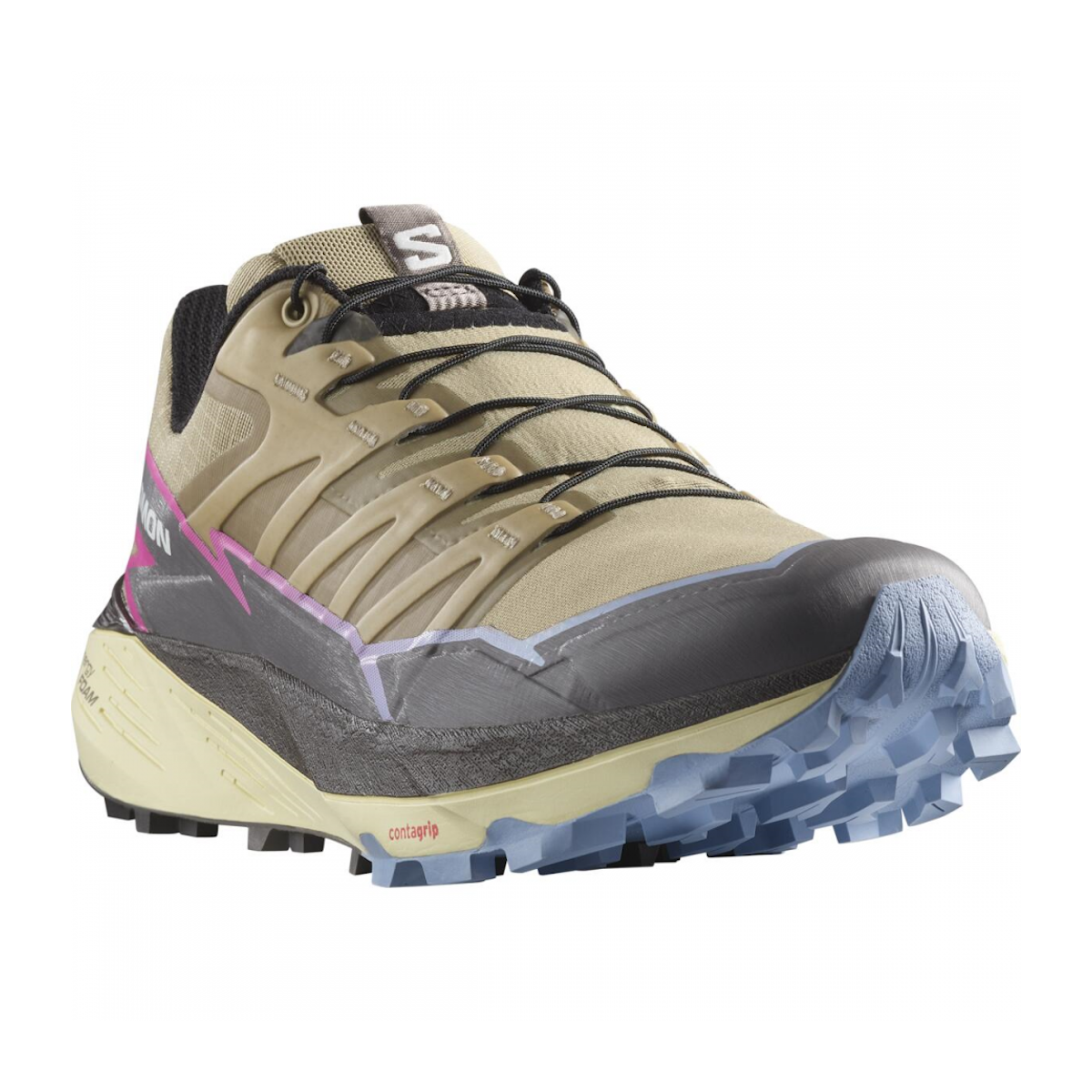 SALOMON THUNDERCROSS W trail running shoes - beige/brown/violet
