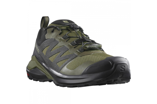 SALOMON X ADVENTURE trail running shoes - green/black