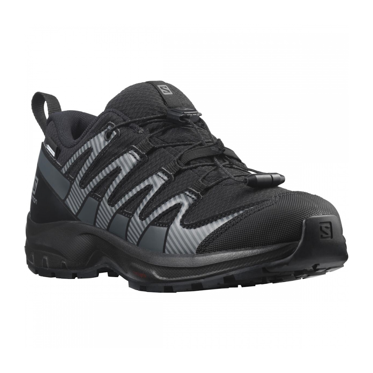 SALOMON XA PRO V8 CSWP J trail running shoes - black/grey