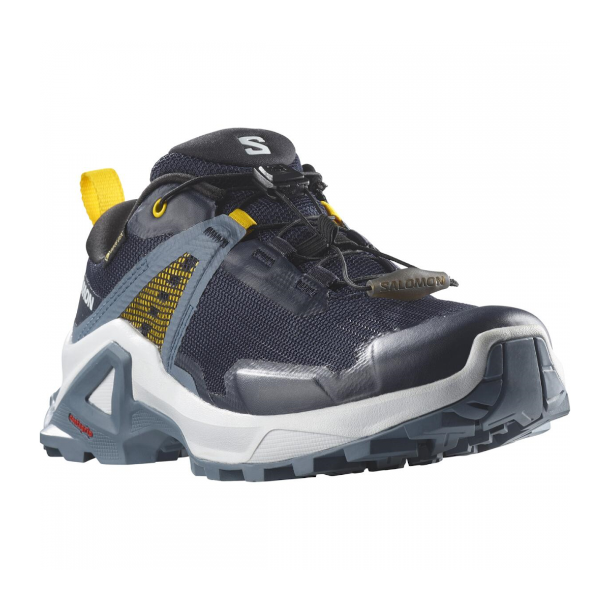 SALOMON X RAISE GTX J hiking footwear - blue/white/yellow
