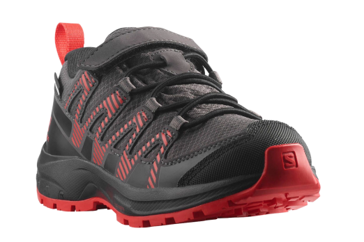 SALOMON XA PRO V8 CSWP K trail running shoes - black/grey/red