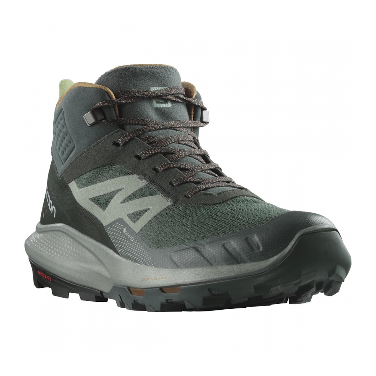 SALOMON OUTPULSE MID GTX trail running shoes - grey/dark green