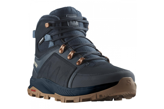 SALOMON OUTCHILL TS CSWP W winter shoes - dark blue/brown