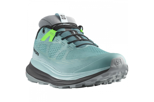 SALOMON ULTRA GLIDE 2 W trail running shoes - light blue/black/green