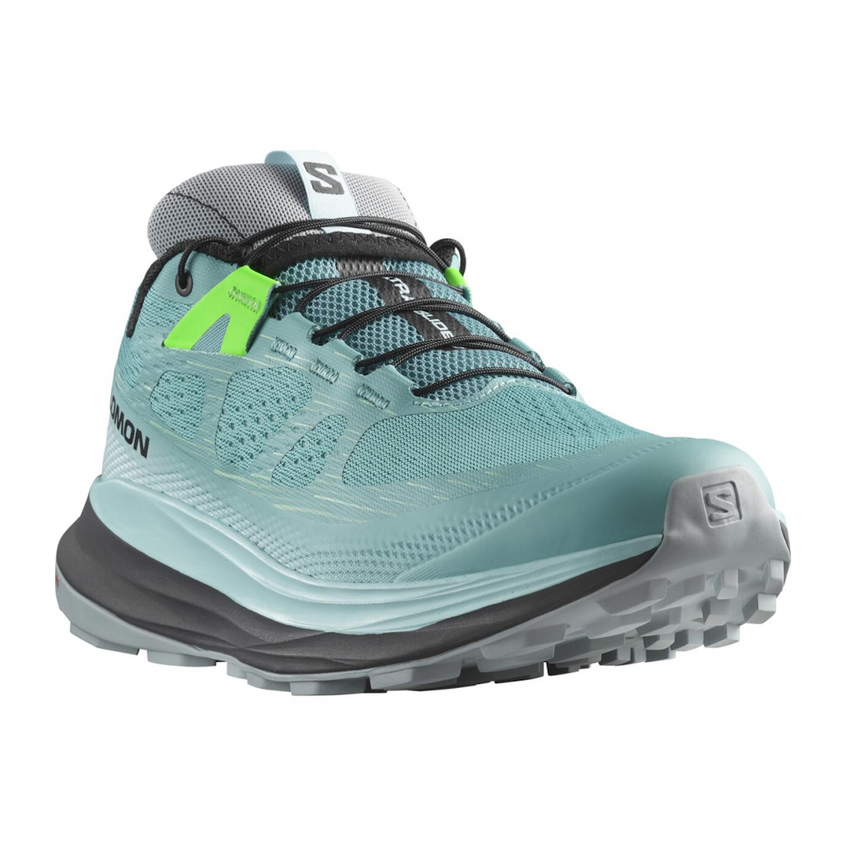 SALOMON ULTRA GLIDE 2 W trail running shoes - light blue/black/green