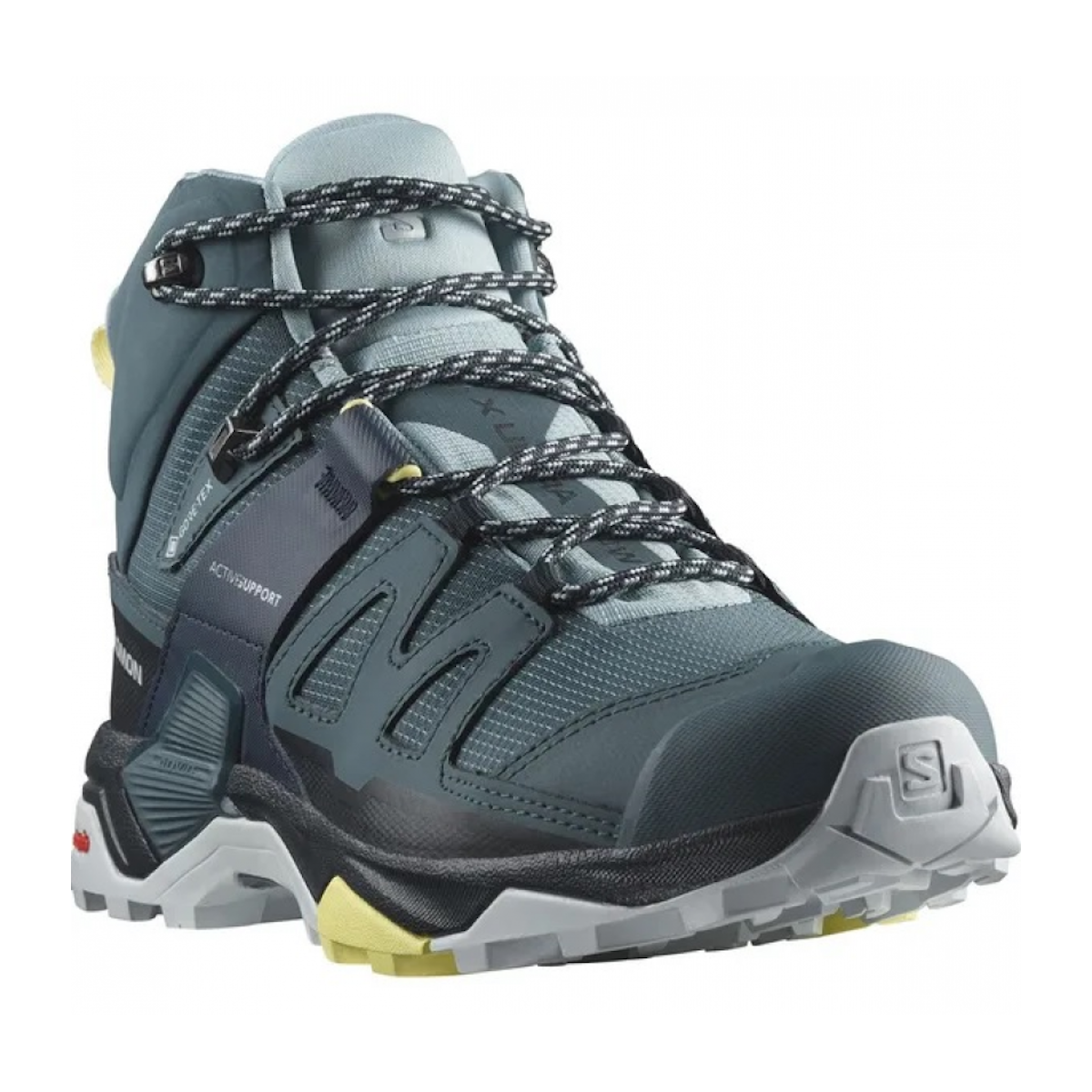 SALOMON X ULTRA 4 MID GTX W hiking footwear - blue/black/yellow