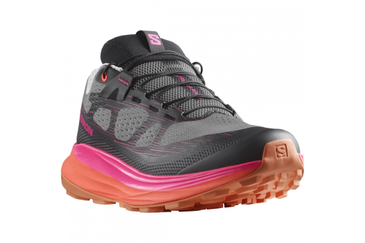 SALOMON ULTRA GLIDE 2 W trail running shoes - black/pink/orange