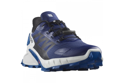SALOMON SUPERCROSS 4 trail running shoes - blue/white/black