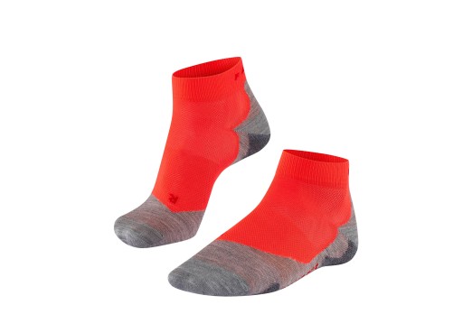 FALKE RU5 SHORT socks - orange/grey