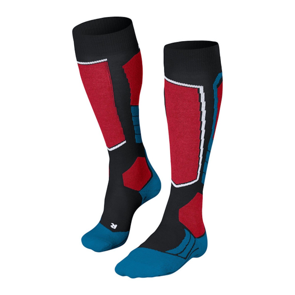 FALKE SK2 SKI socks - red/black/blue