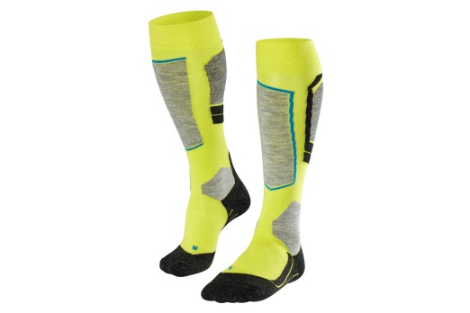 FALKE SK4 socks - yellow/grey/blue