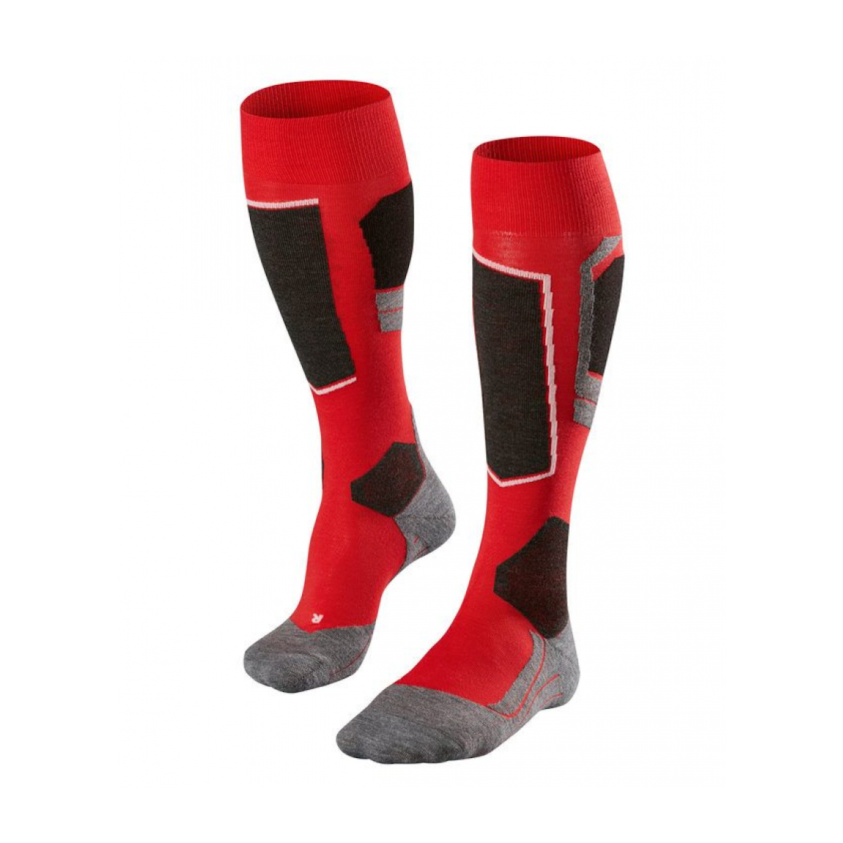 FALKE SK4 socks - red/grey