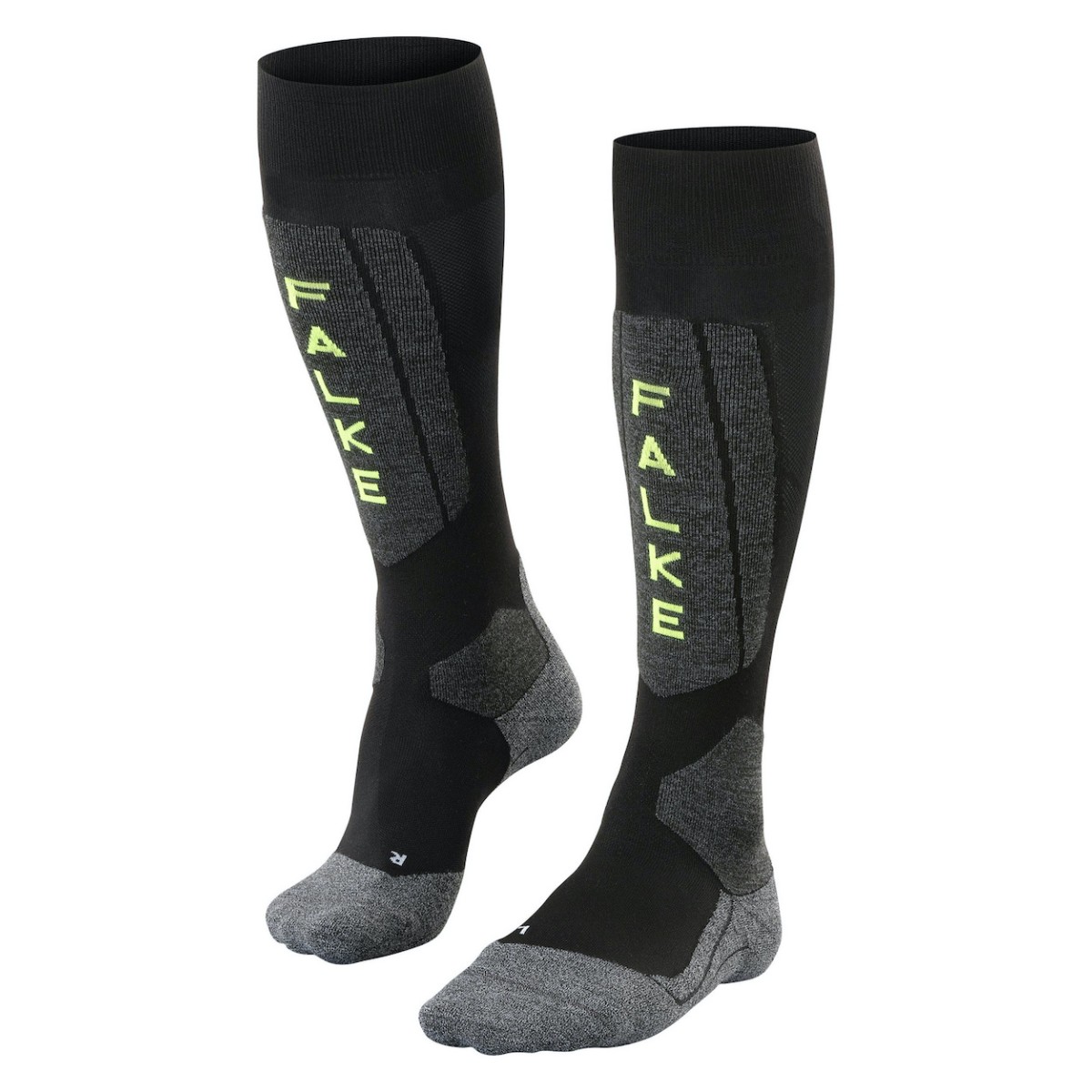 FALKE SK5 SILK socks - black/grey/green