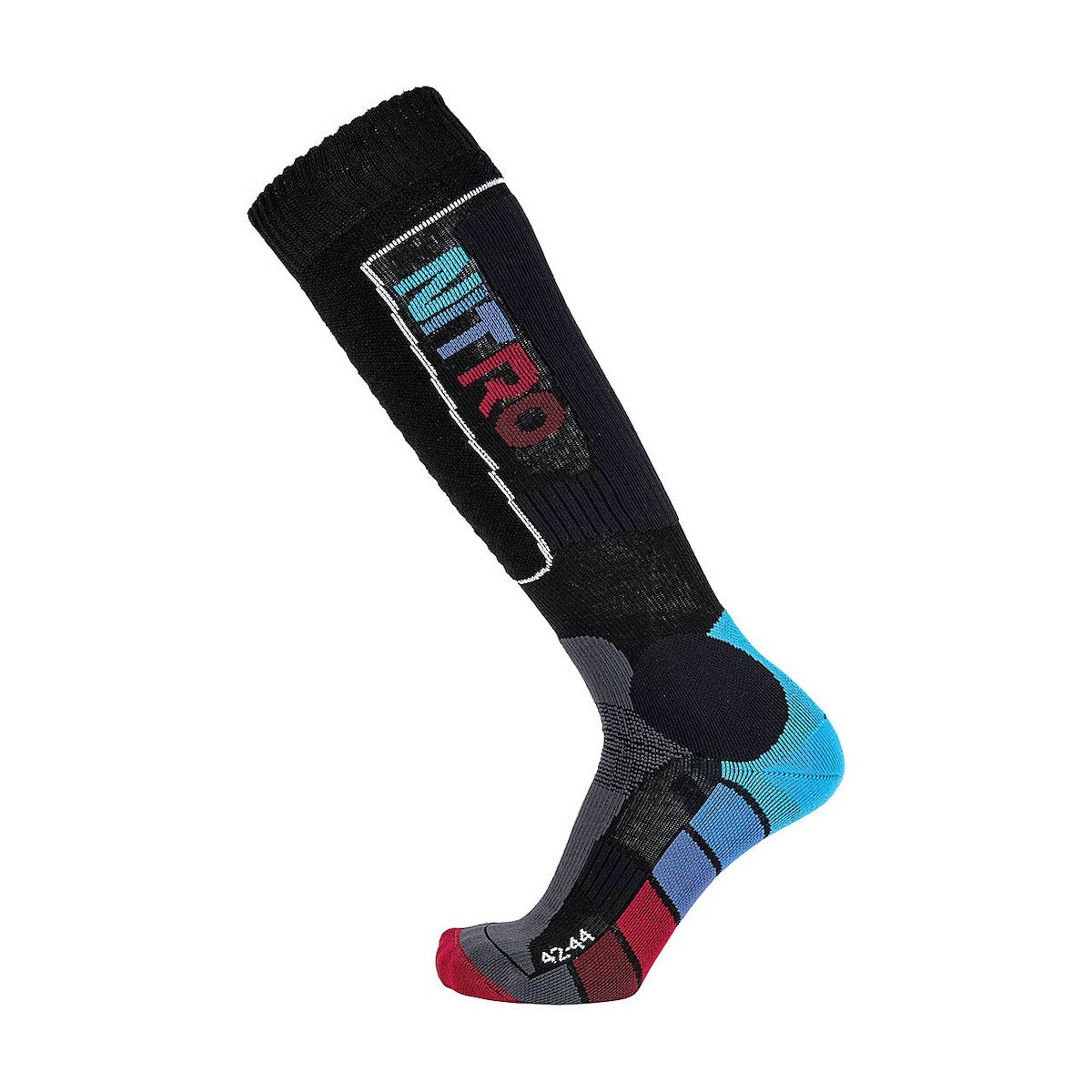 NITRO CLOUD 8 socks - black/blue/red