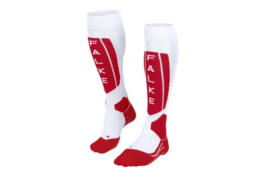 FALKE SK5 SILK WOMEN socks - white/red