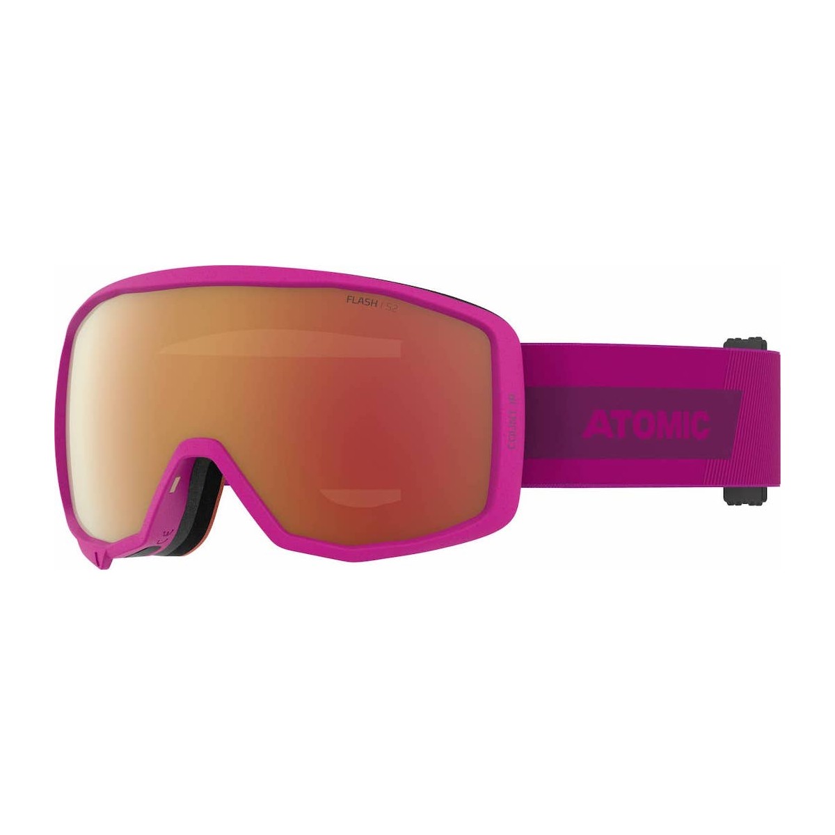 ATOMIC COUNT JR SPHERICAL W/RED FLASH C2 goggles - pink