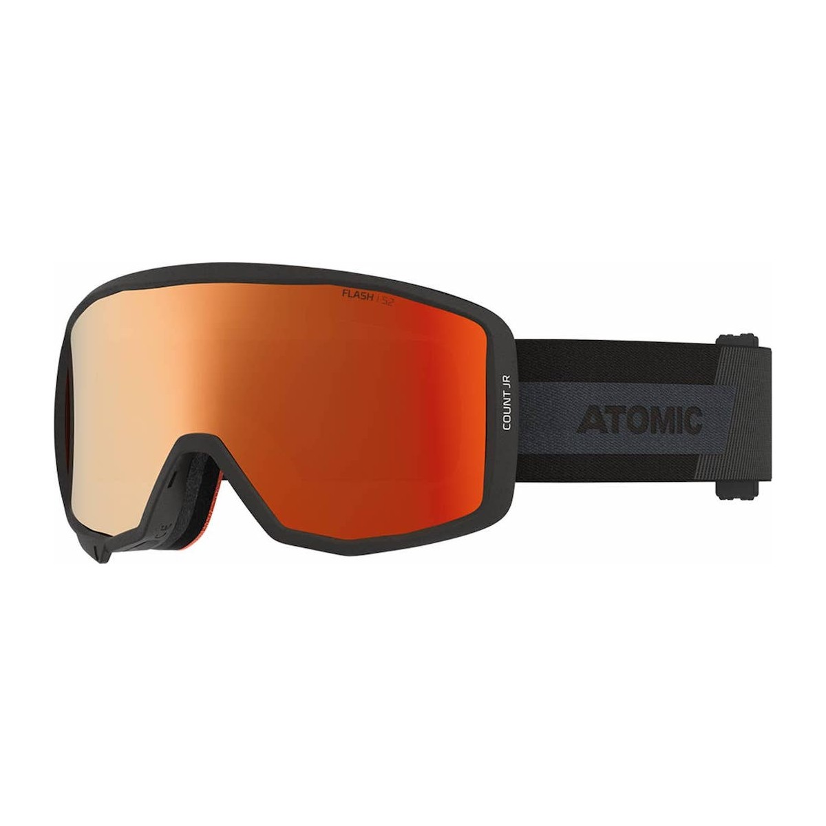 ATOMIC COUNT JR CYLINDRICAL W/ORANGE FLASH C2 goggles - black