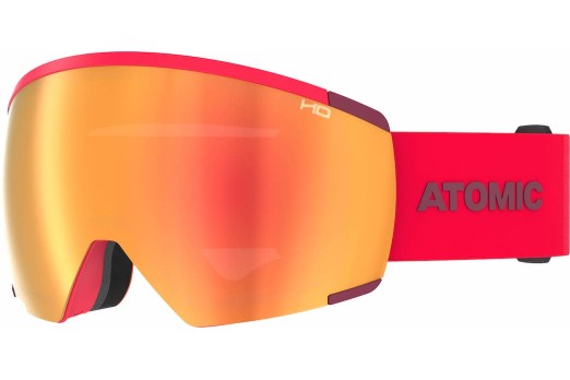 ATOMIC REDSTER HD W/RED HD C2-3 /XLENS YELLOW/BLUE HD C1-2 goggles - red
