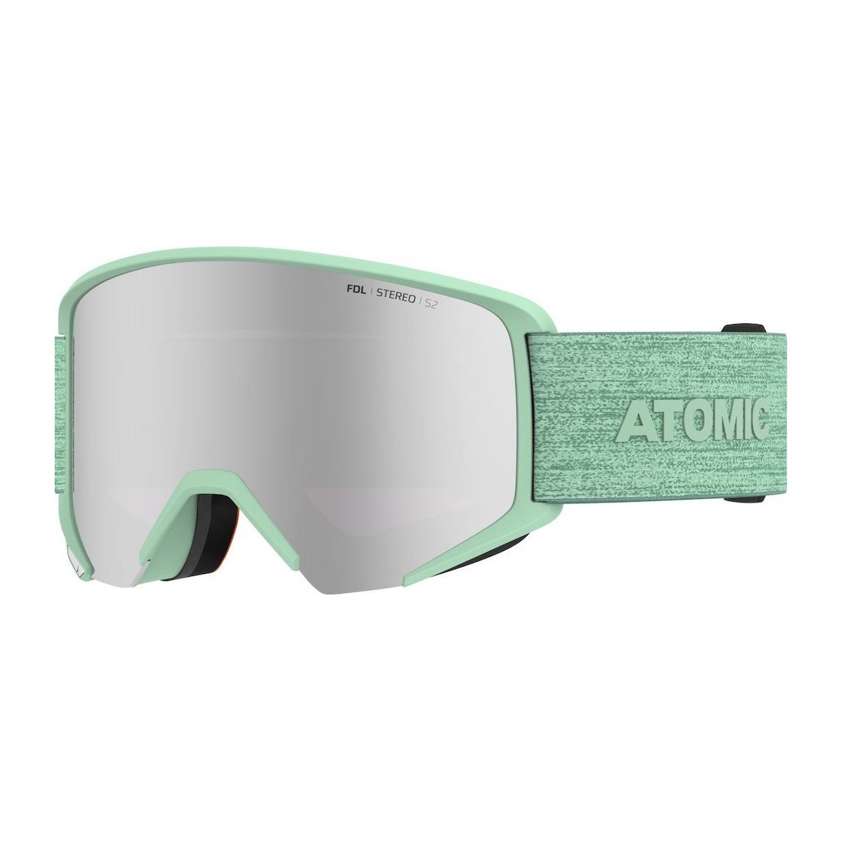 ATOMIC SAVOR BIG ST W/SILVER ST C2 goggles - mint green