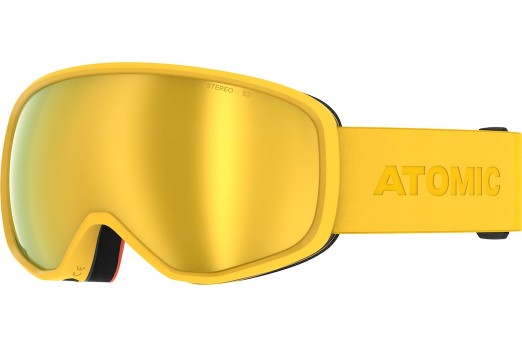 ATOMIC REVENT STEREO W/YELLOW ST C2 goggles - saffron