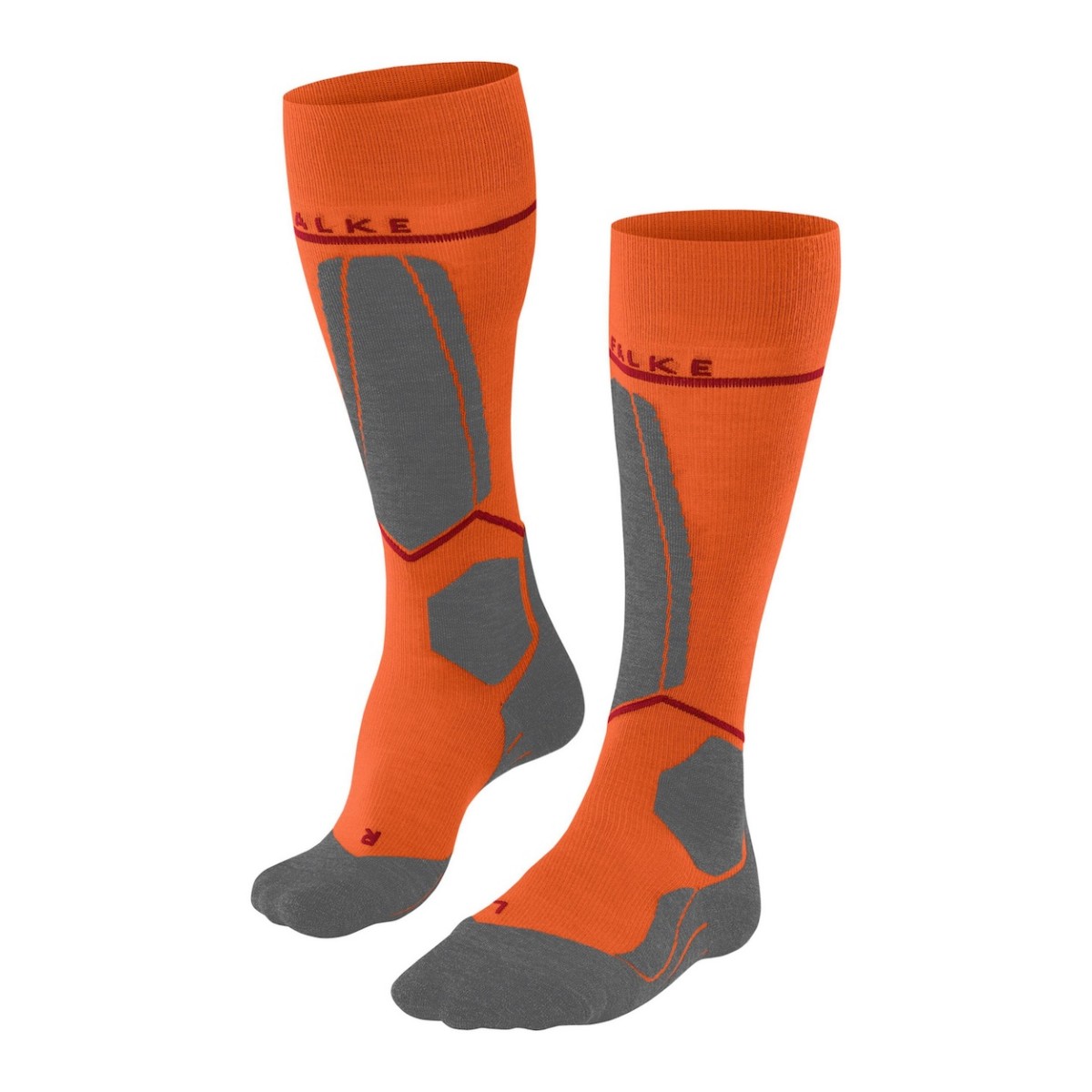 FALKE SK4 socks - orange/grey