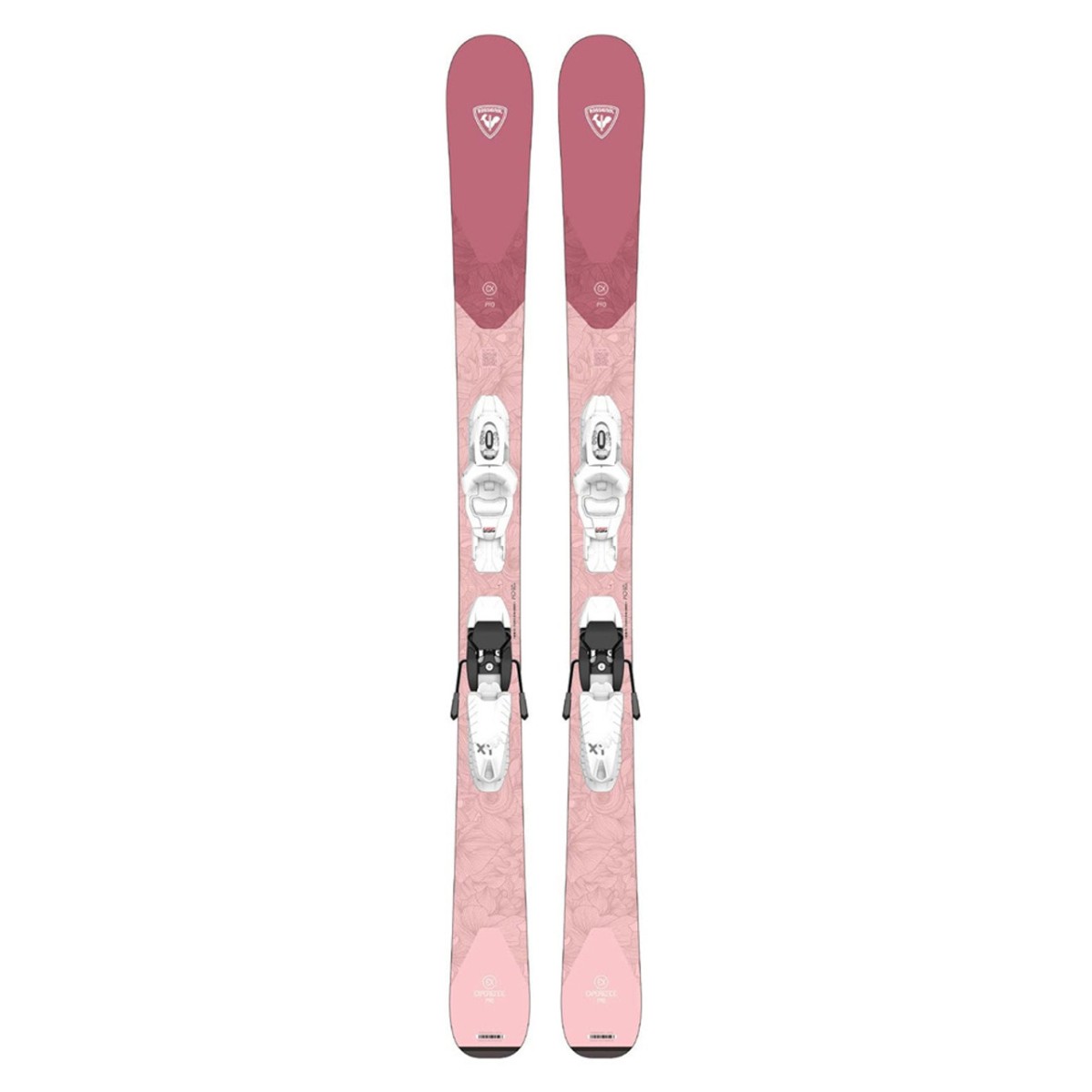 ROSSIGNOL EXPERIENCE W PRO KID-X + KID 4 GW B76 alpine skis - white