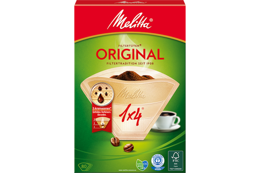 MELITTA ORIGINAL 1X4/80 kafijas filtri