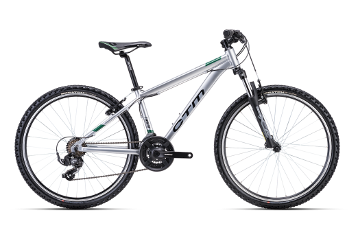 CTM TERRANO 1.0 MTB 26 kids bicycle - silver 2024