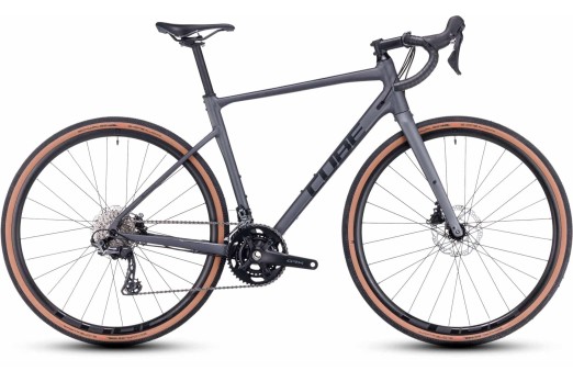 CUBE NUROAD RACE gravel bicycle - grey/black - 2024