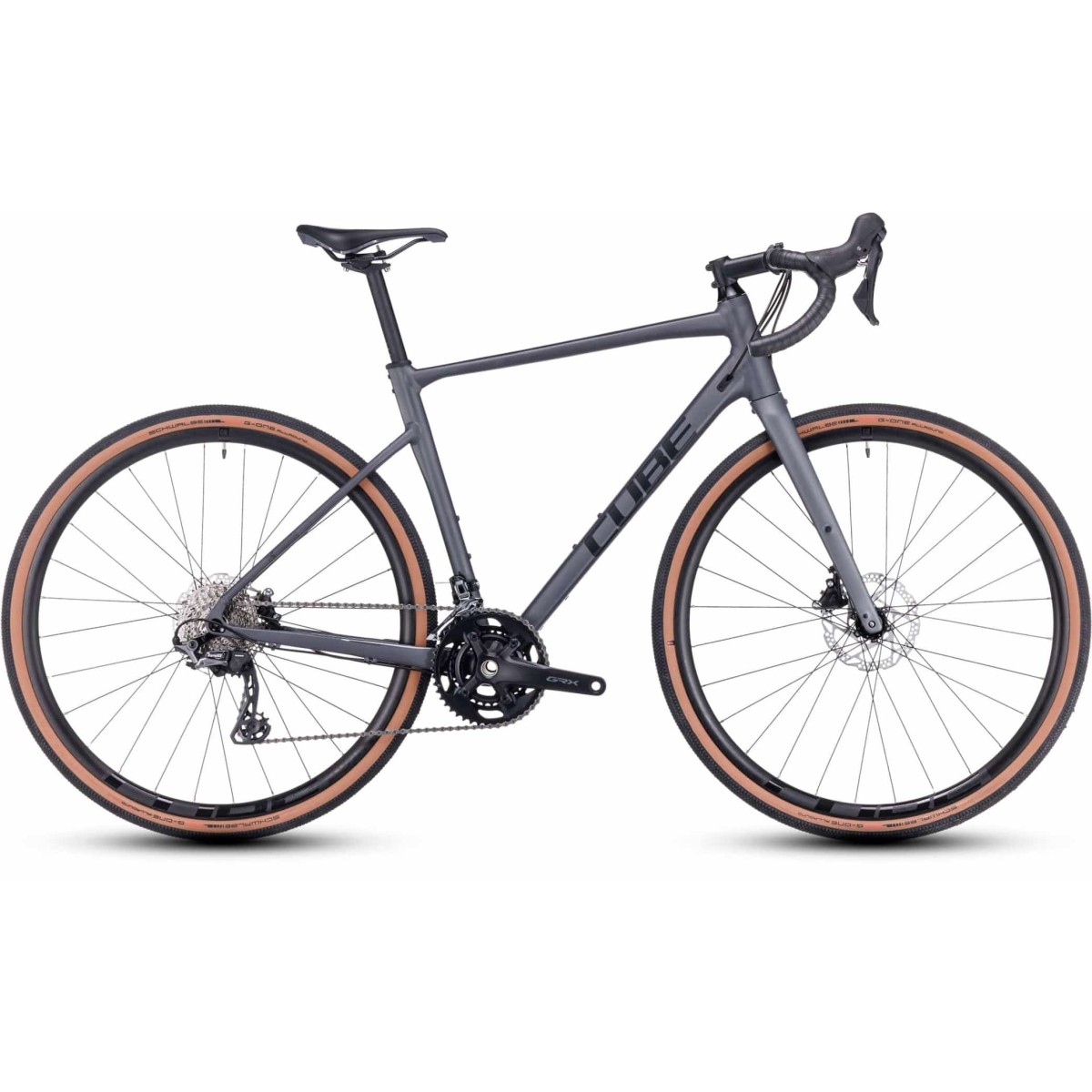 CUBE NUROAD RACE gravel velosipēds - grey/black - 2024