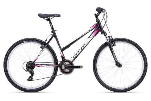 CTM STEFI 2.0 sieviešu velosipēds - melns/rozā 2024