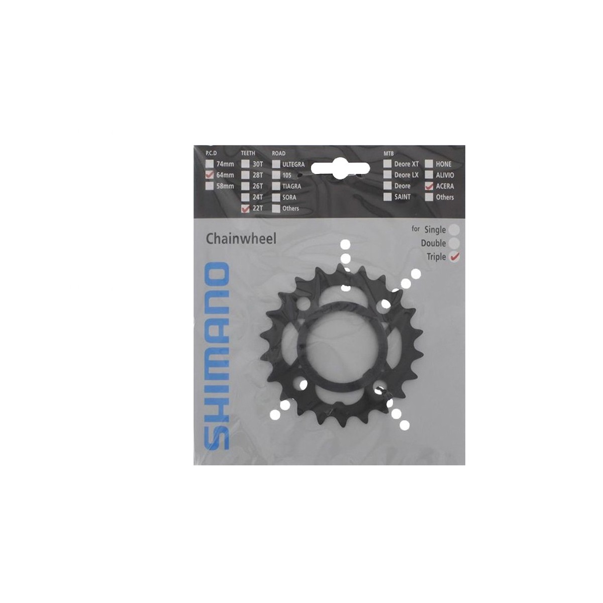 Small chainring Shimano Acera FC-M361 22T