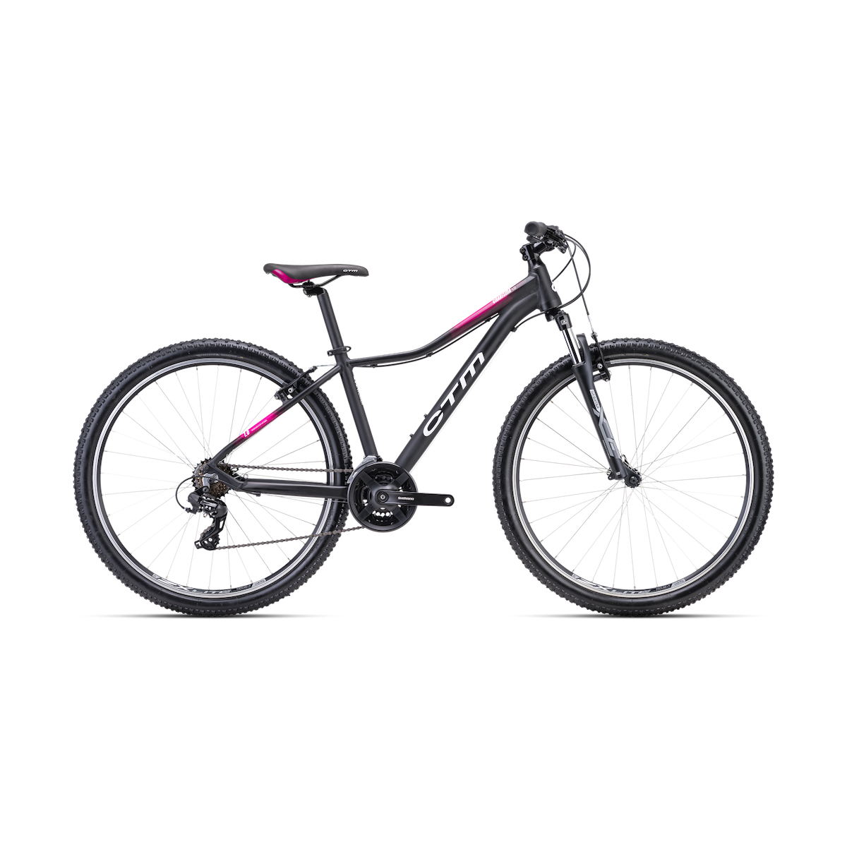 CTM CHARISMA 1.0 29 sieviešu velosipēds - melns/rozā 2024