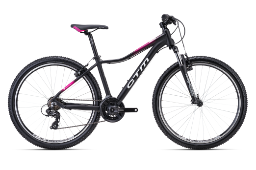 CTM CHARISMA 1.0 27.5 sieviešu velosipēds - melns/rozā 2024