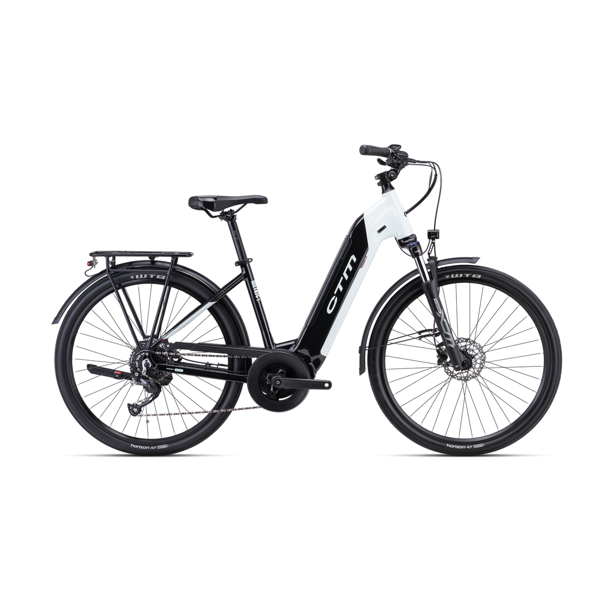 CTM METRIC LADY 1.0 27.5 electric bicycle - black/white 2024