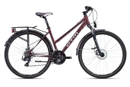 CTM MAXIMA 2.0  28 womens bicycle - burgundy 2024