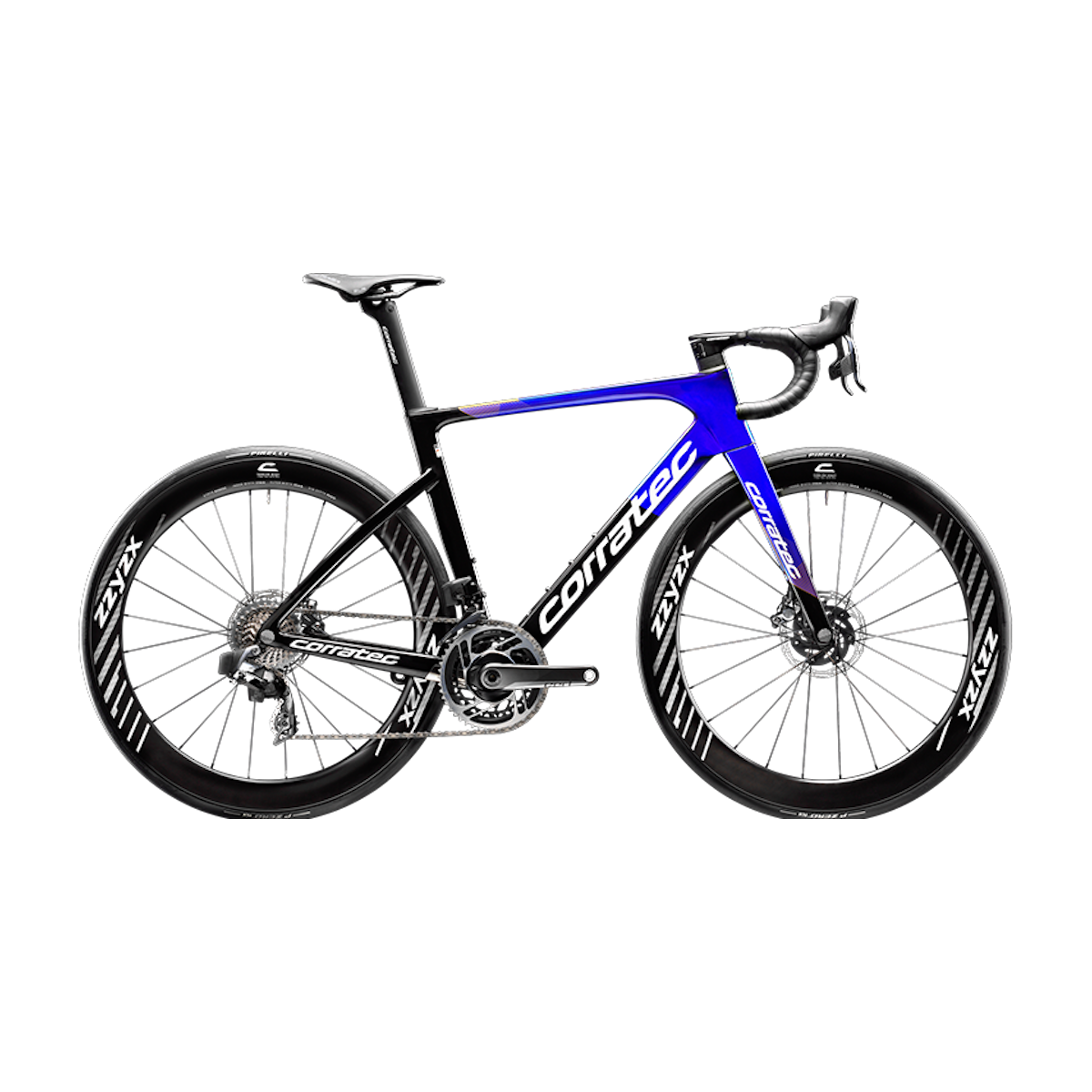 CORRATEC CCT EVO RACE šosejas velosipēds - melns/zils 2024