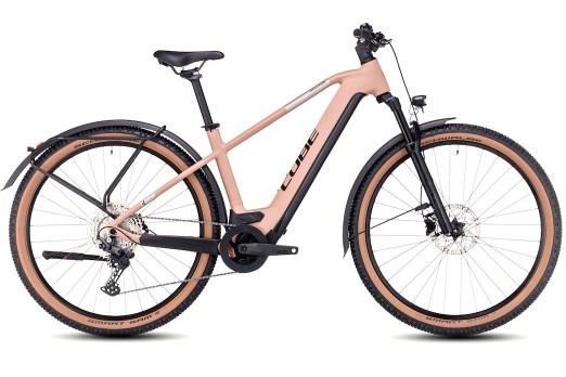 CUBE REACTION HYBRID PRO 750 ALLROAD elektro velosipēds - rozā 2023