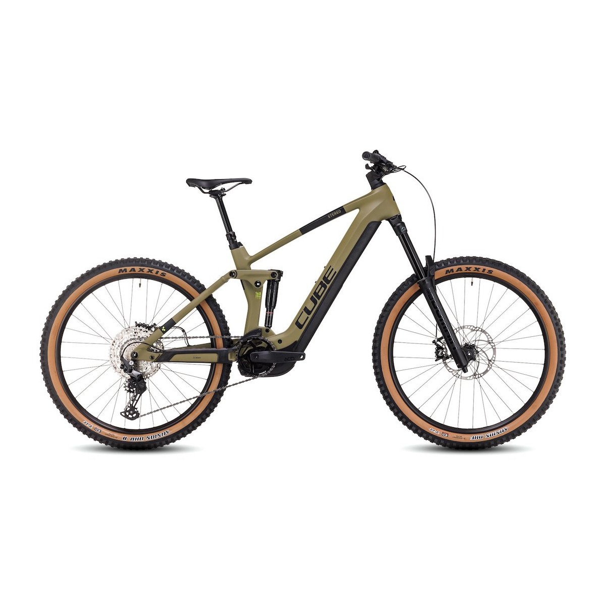 CUBE STEREO HYBRID 160 HPC RACE 750 27.5 elektro velosipēds - olive 2023