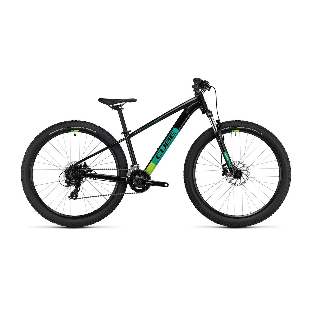 CUBE ACID 260 DISC bērnu velosipēds - melns/zaļš 2023